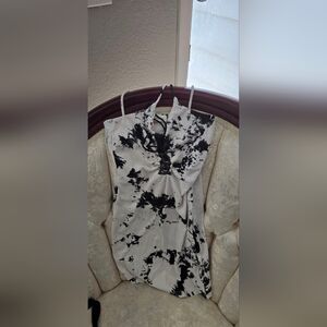 Black and White Women's Halter Top